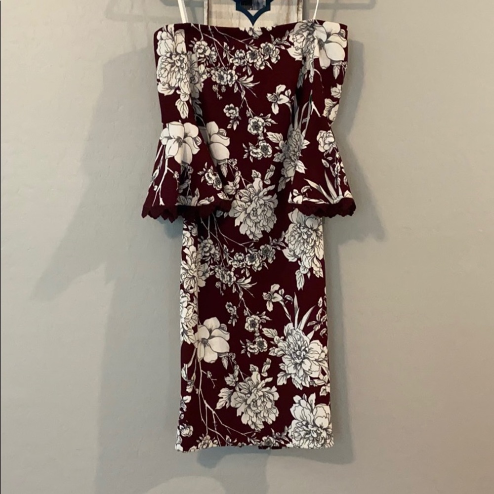 NWT floral off the shoulder dress